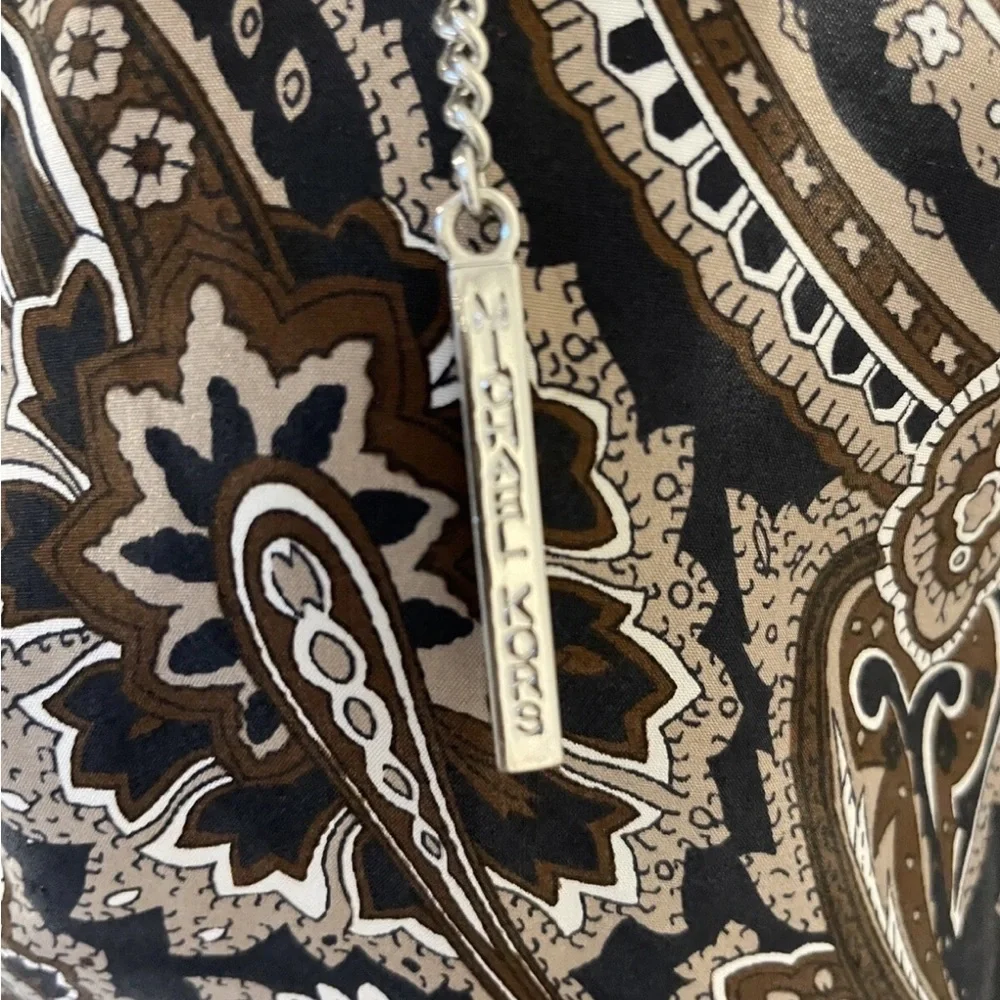 Michael Kors Blue Paisley Silk Scarf Tunic Top - NWT - Picture 6 of 8